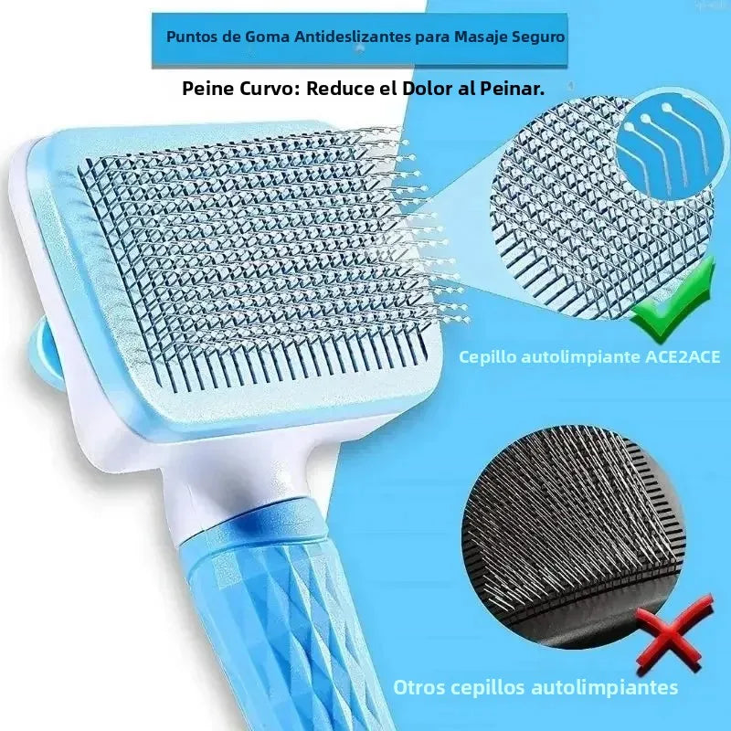 Cepillo quitapelos para perros, peine para gatos, cepillo de masaje para el cuidado de mascotas, cepillo de baño para limpieza, suministros para perros