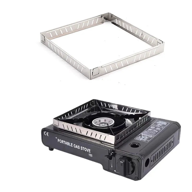 1PC Foldable Wind Shield Stainless Steel Burner Screen Outdoor Camping Gas Stove Wind Screen
