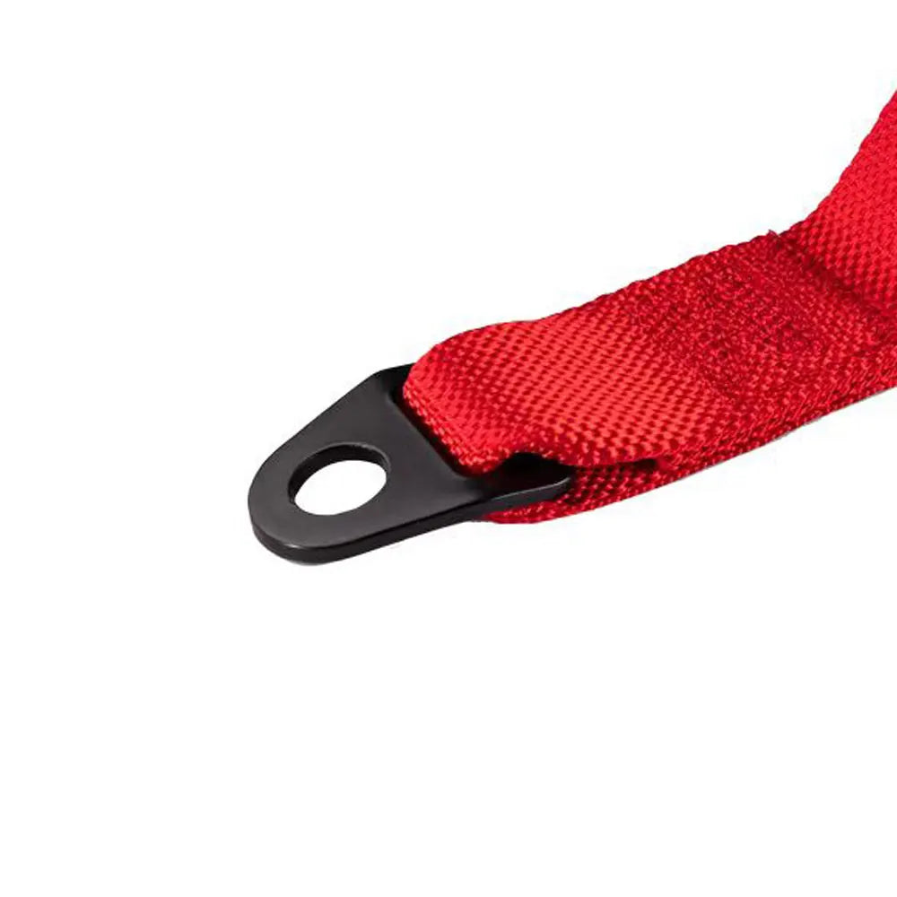 Runsco Performance Correa de remolque Gancho de acero Resistencia Cuerdas de gancho de remolque de nailon Correa de remolque de automóvil