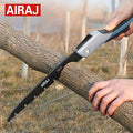 AIRAJ Folding Saw Woodworking Folding hacksaw Multifunction Cutting Wood Sharp Camping Garden Prunch Saw Tree Chopper Hand Tools