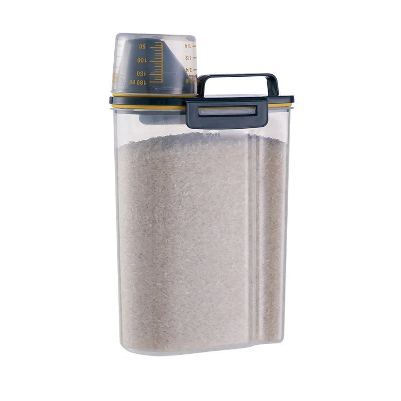 Contenedor de almacenamiento de alimentos para mascotas premium con sello hermético, duradero, de gran capacidad, fácil de limpiar y diseño elegante para perros y gatos.