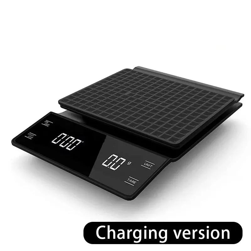 0.1G/3Kg Mini Coffee Scale with Timer 3 Units High Precision LCD Display Electronic Pour Over Drip Espresso Scale Kitchen Scale