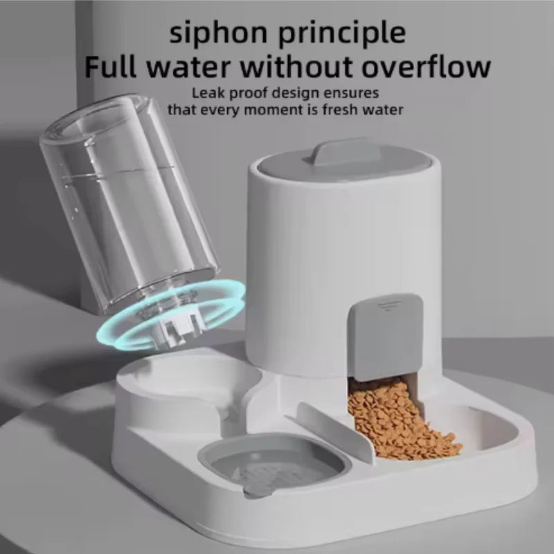 Comedero para gatos, comedero para perros, comedero para gatos, comedero suave y dispensador de agua dos en uno, suministros para mascotas