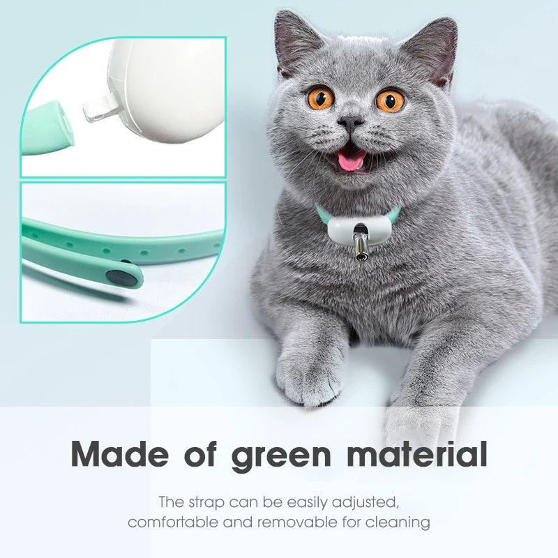 uguete automático para gatos, collar inteligente con láser para burlas, carga USB, divertido juguete interactivo para entrenamiento de mascotas (2023)