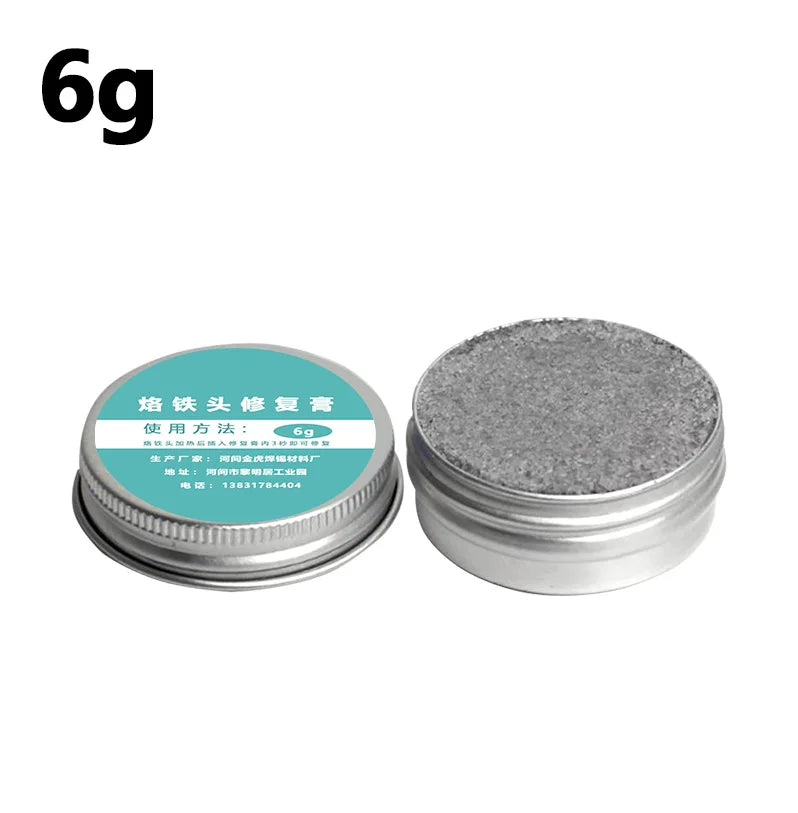 6-60g Soldering Iron Tip Refresher Clean Paste for Oxide Solder Soldering Iron Tip Activator Solder Tip Cleaner Refresher Repair