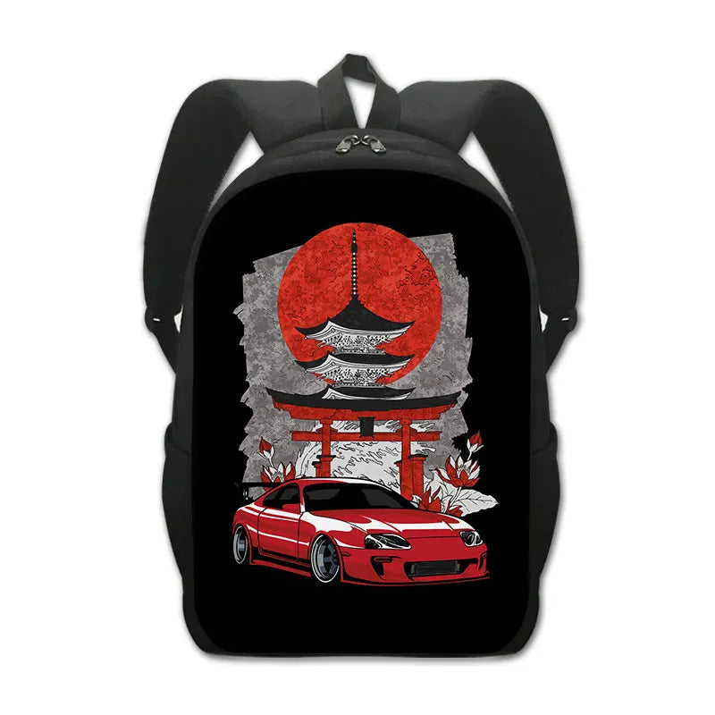 Mochilas estilo JDM ligeras y comodas , tela duradera y con buen almacenamiento