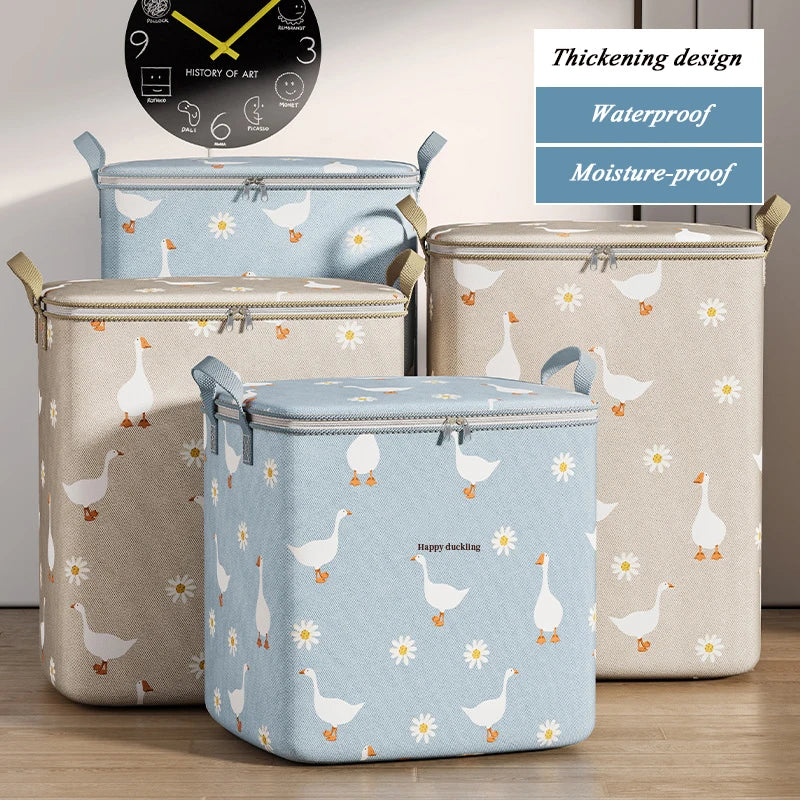Bolsa organizadora de almacenamiento de 1 pieza para guardar artículos de primera necesidad, plegable, impermeable, de alta capacidad.