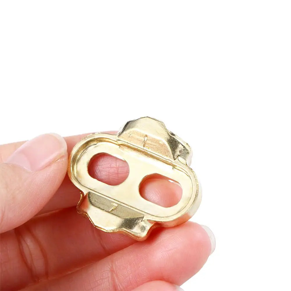 Cycling Lock Pedal Cleats Locking Plate Bicycle Pedal Lock Tabs Bike Shoes Cleats Crank Cleats Screw Set Bicycle Pedal Cleat