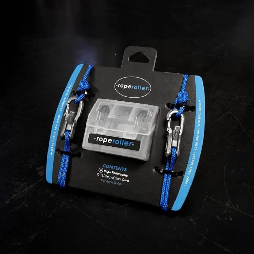 Lock Buckle Rope with Roller Tensioner 6 Hooks Non-Slip Paracord Adjusters Heavy-duty Cam Technology Rope Tension Adjuster