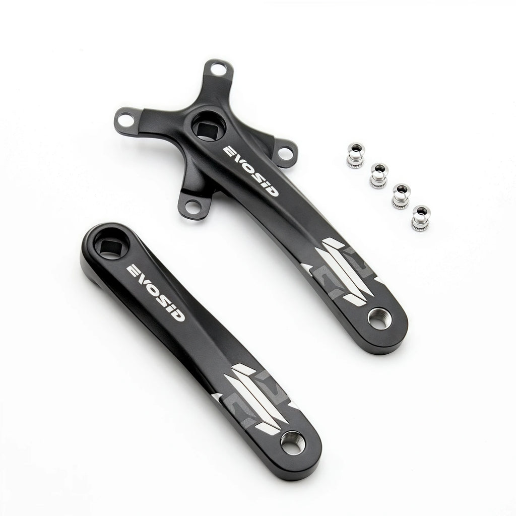 EVOSID Bicycle Crankset 104BCD Mountain Bike Square Hole Crank Aluminum Alloy 170mm MTB Bike Crank 8-12S Chainring 32/34/36/38T