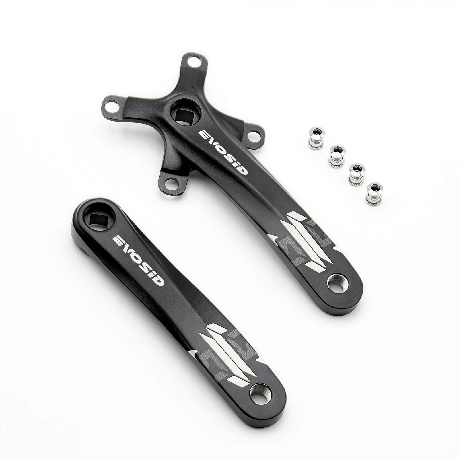 EVOSID Bicycle Crankset 104BCD Mountain Bike Square Hole Crank Aluminum Alloy 170mm MTB Bike Crank 8-12S Chainring 32/34/36/38T