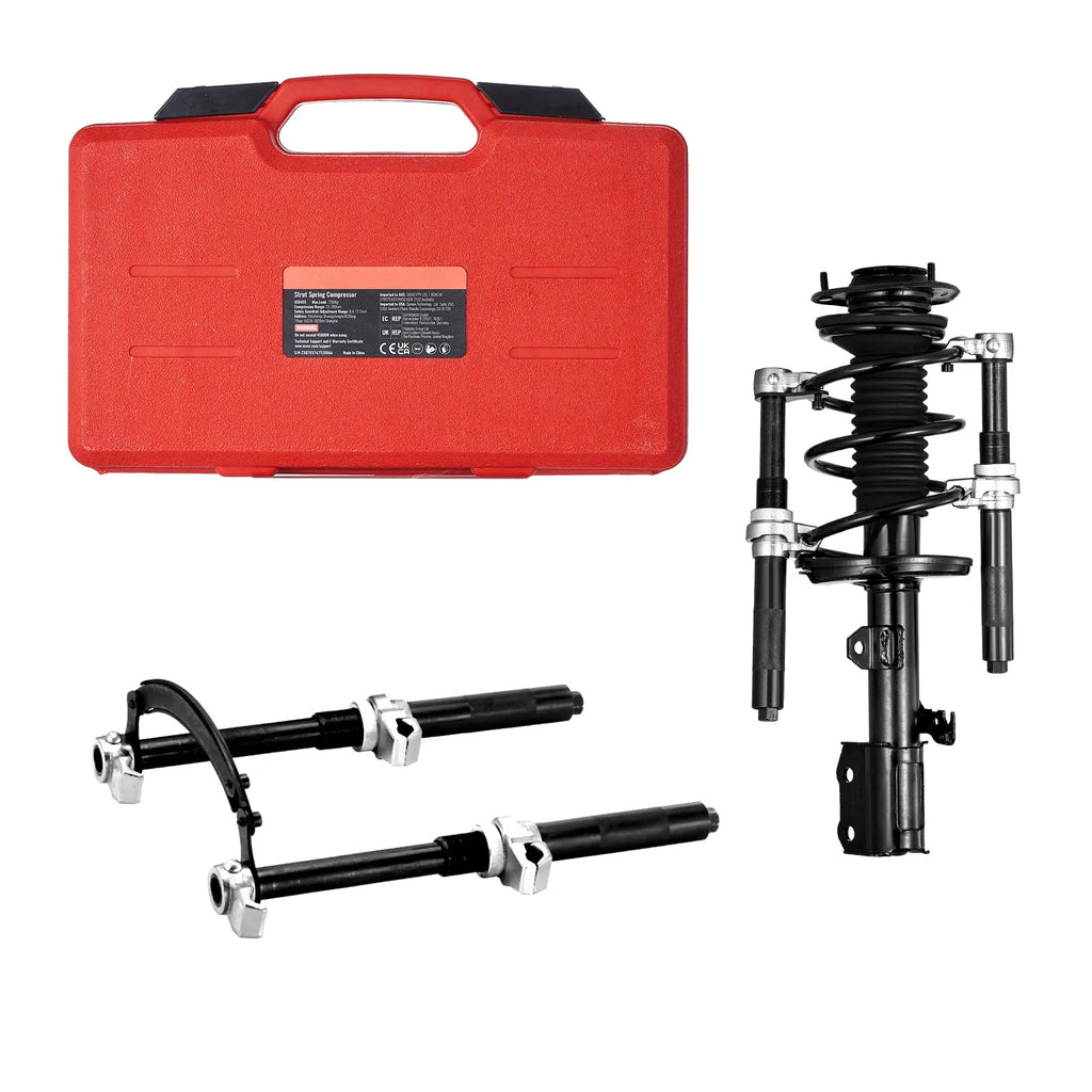 Herramienta compresora de resortes helicoidales SucceBuy, 2 piezas, juego de compresores de resortes de puntal de alta resistencia, 2646 lb, compresor de resortes de puntal para camión, ATV