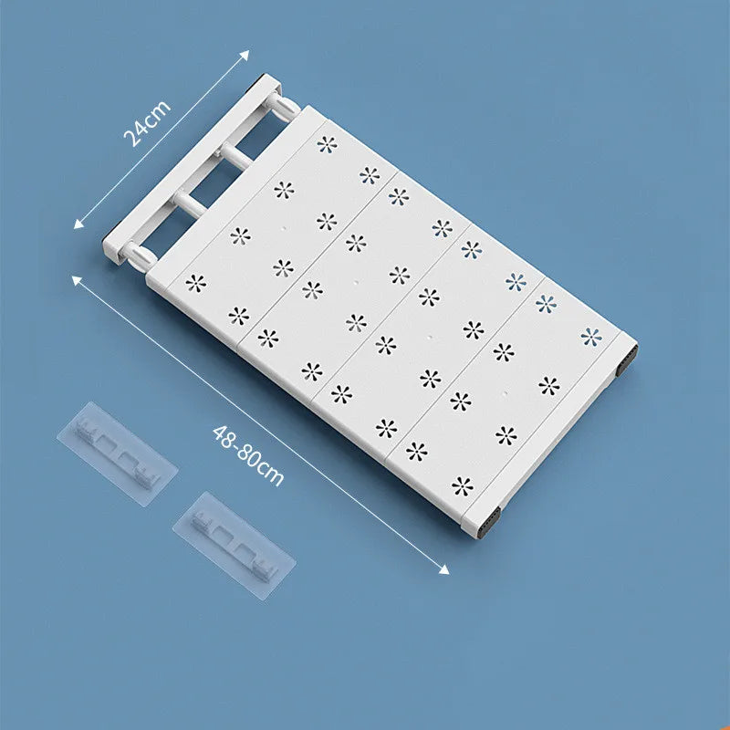 Estante extensible para armario, estante de almacenamiento ajustable, divisor de armario para bricolaje, organizador de almacenamiento con barra de tensión para herramientas.