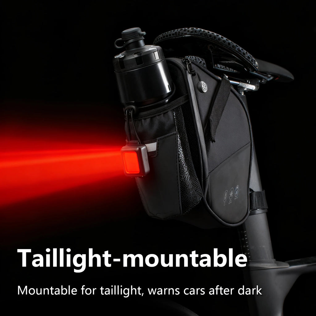 OFFBONDAGE Bike Seat Bag with Water Bottle Holder Bag Waterproof Reflective 2L Bicycle Saddle Bag Storage mtb Bike Tail Bag