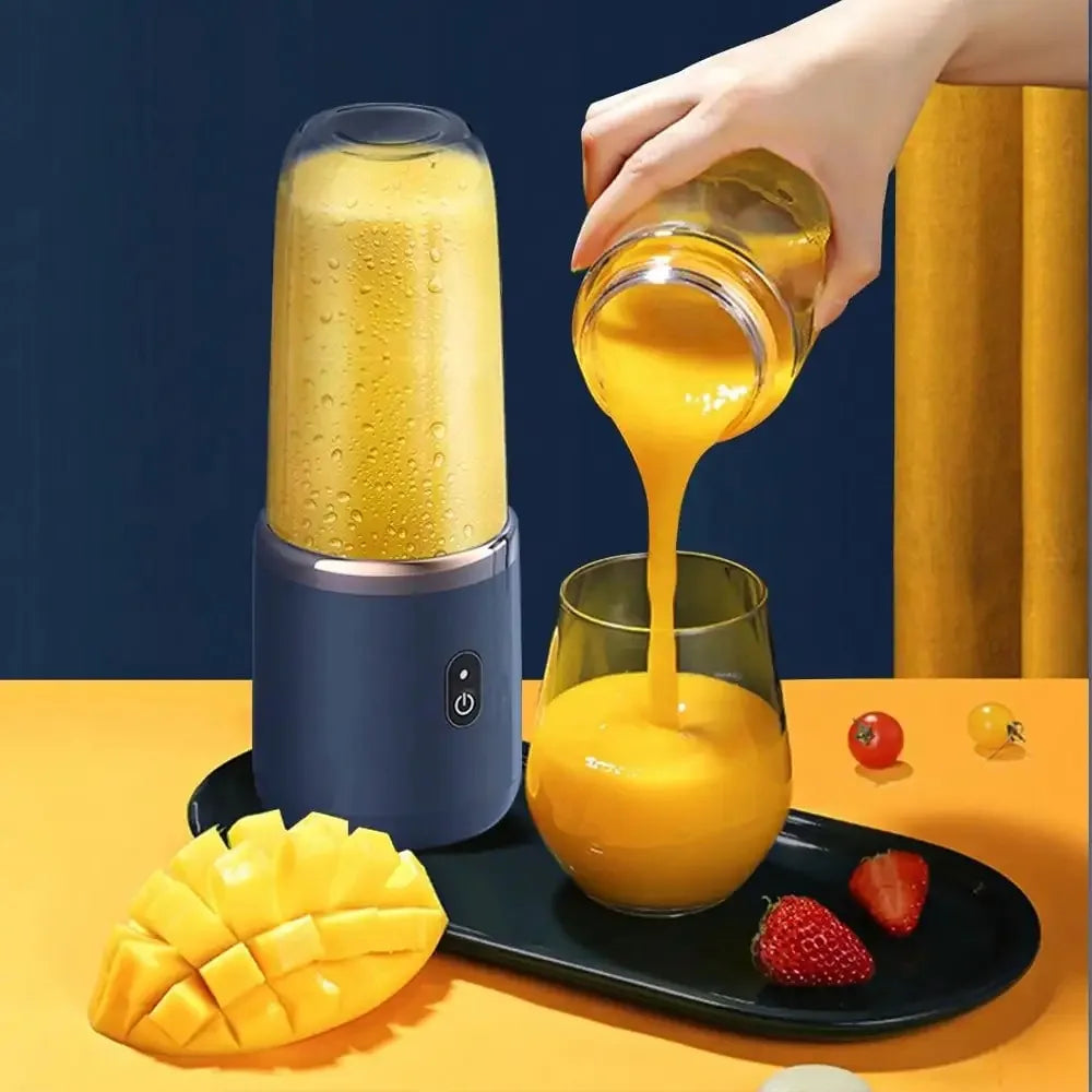 Portable Rechargeable Blender & Juicer Cup 380ml, Personal Smoothie Maker & Ice Crusher for Juice, Travel Portable Blender