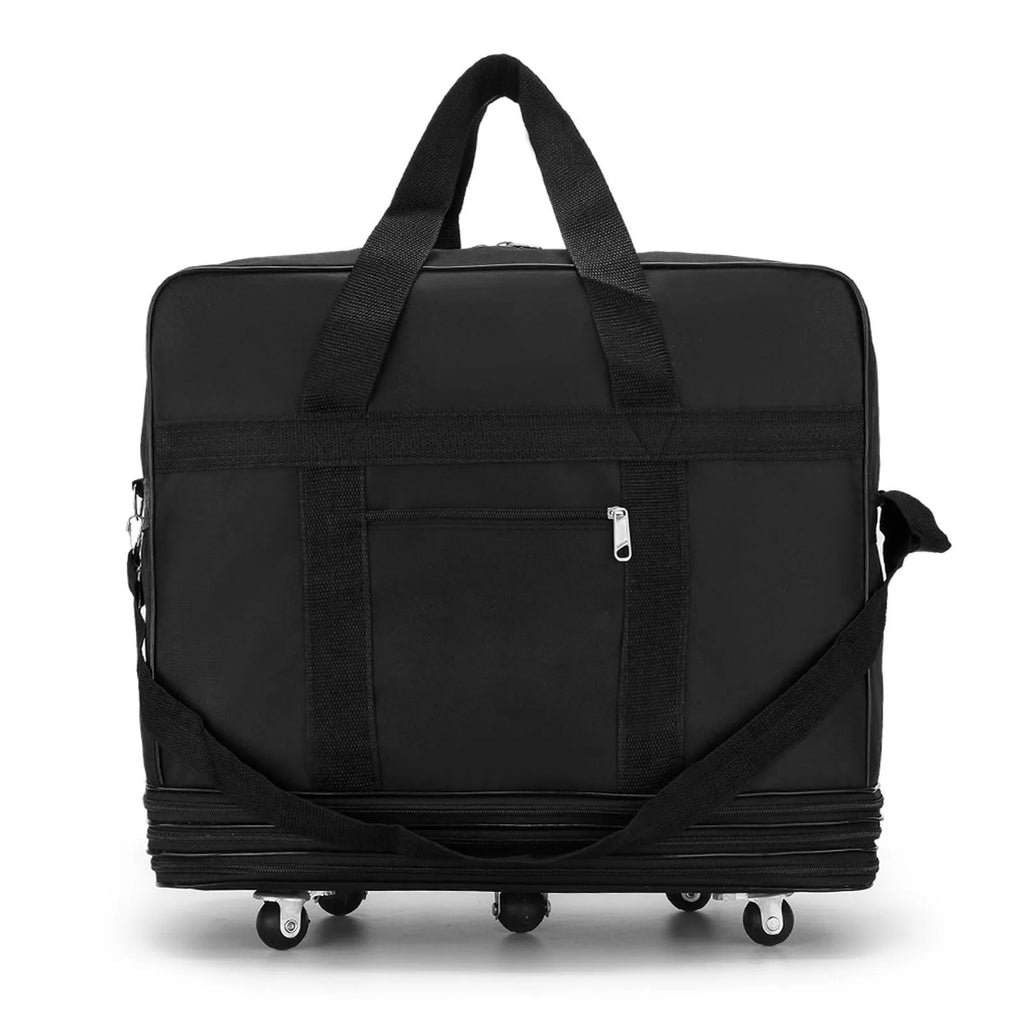 Bolsa de equipaje de viaje, maleta expandible, maleta plegable, bolsa de equipaje de viaje con ruedas para hombres y mujeres