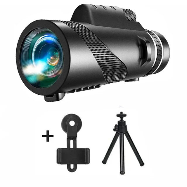 80x100 Portable Zoom HD 5000M Telescope Folding Long Distance Mini Powerful Telescope for Hunting Sports Outdoor Camping Travel