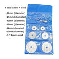 7pcs HSS round Saw Blade Set Carbide Multipurpose Cutting for Metal Hand Drill & Electric Grinder