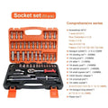 Juego de caja de herramientas para coche, llave de trinquete rápida, 53/46 piezas, grupo de llaves de vaso, caja de herramientas de grado industrial, juego de herramientas de reparación de automóviles, mantenimiento Amagi