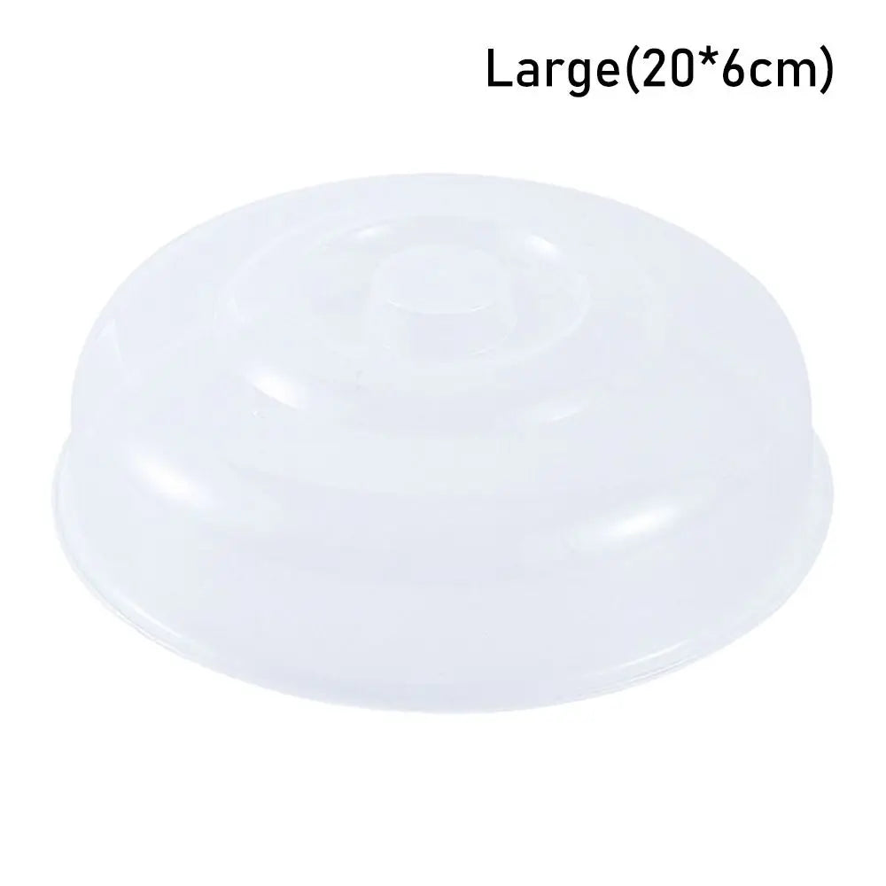 New 1Pcs Fresh Keeping Microwave Splatter Cover for Kitchen Bowls Cake Dish Plastic Food Fresh Lid Reusable Vented
