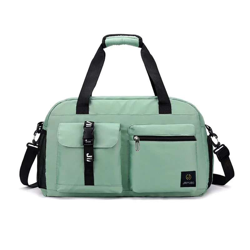 Bolsos de viaje de moda para mujer, bolso deportivo de gran capacidad para hombre, bolso de fin de semana impermeable, bolso de mensajero para mujer, seco y húmedo.