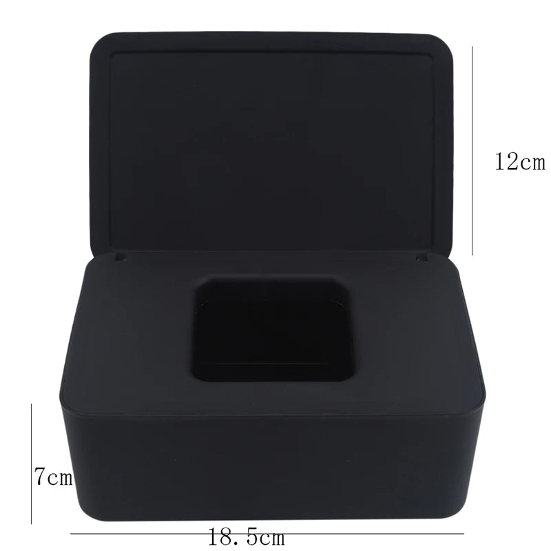 Nueva caja de pañuelos de plástico, soporte para pañuelos húmedos, toallitas, caja de almacenamiento de papel tisú, dispensador de toallas de papel, organizador de servilletas para el hogar