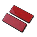 2pcs Reflector reflectante rectangular para motocicleta, moto, todoterreno, scooter, motocross, ciclomotor, 4 ruedas, accesorios exteriores