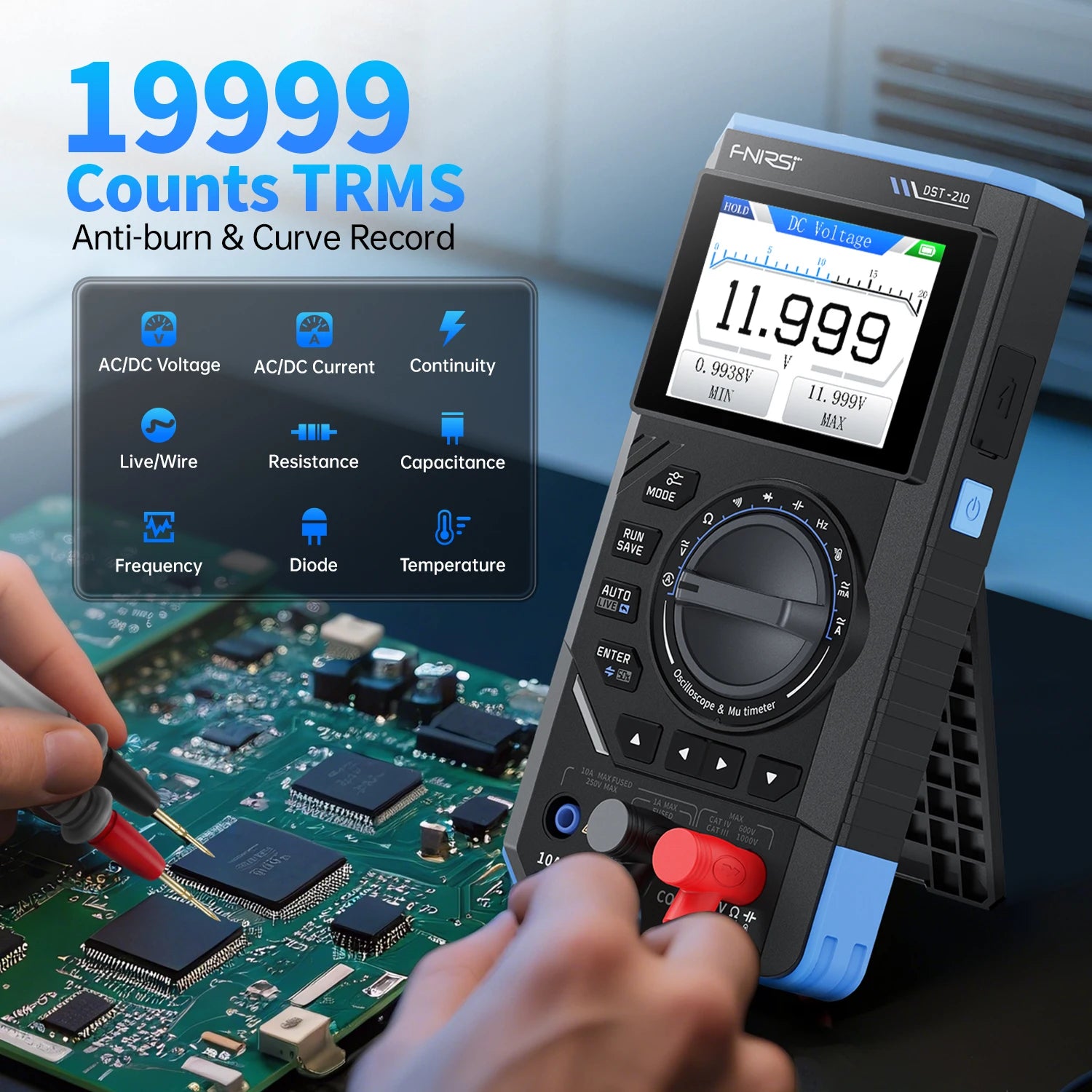 DST-210/DST-201 Es una herramienta tipo dial 2 en 1, ideal para controles de electrónica doméstica y estudios de reparación.