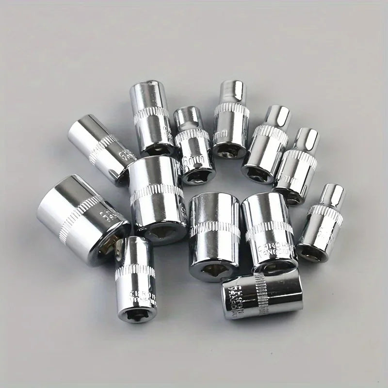 46pcs Kit de herramientas de reparación de automóviles, llave dinamométrica de trinquete, llave inglesa, destornillador, juego de vasos, kit de herramientas combinadas, herramienta de reparación de automóviles para bicic