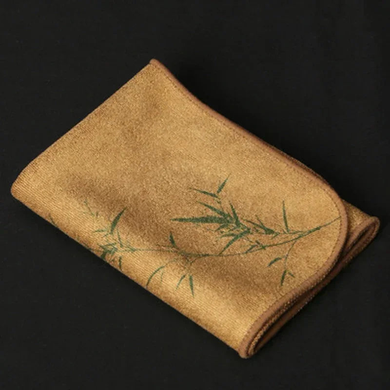 Painted Tea Towel  Absorbent Rag Thickened Table Cleaning Tea Cloth Cotton Household Kitchen Cleaning Cloth Dish Cleaning Towels