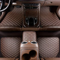 5Pcs Alfombrillas de coche de piel sintética impermeables, almohadillas protectoras para los pies, modernas, universales, para todas las estaciones.