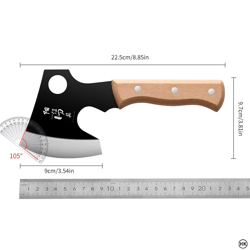1PC  outdoor high carbon steel hand forging knife, slicing knife, cutting knife, special bone cutting knife