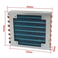 1PCS Condenser Radiator Refrigerator Freezer Air-cooled Water-cooled Aluminum 7mm Fin and Copper Tube Heat Exchanger Small Shell