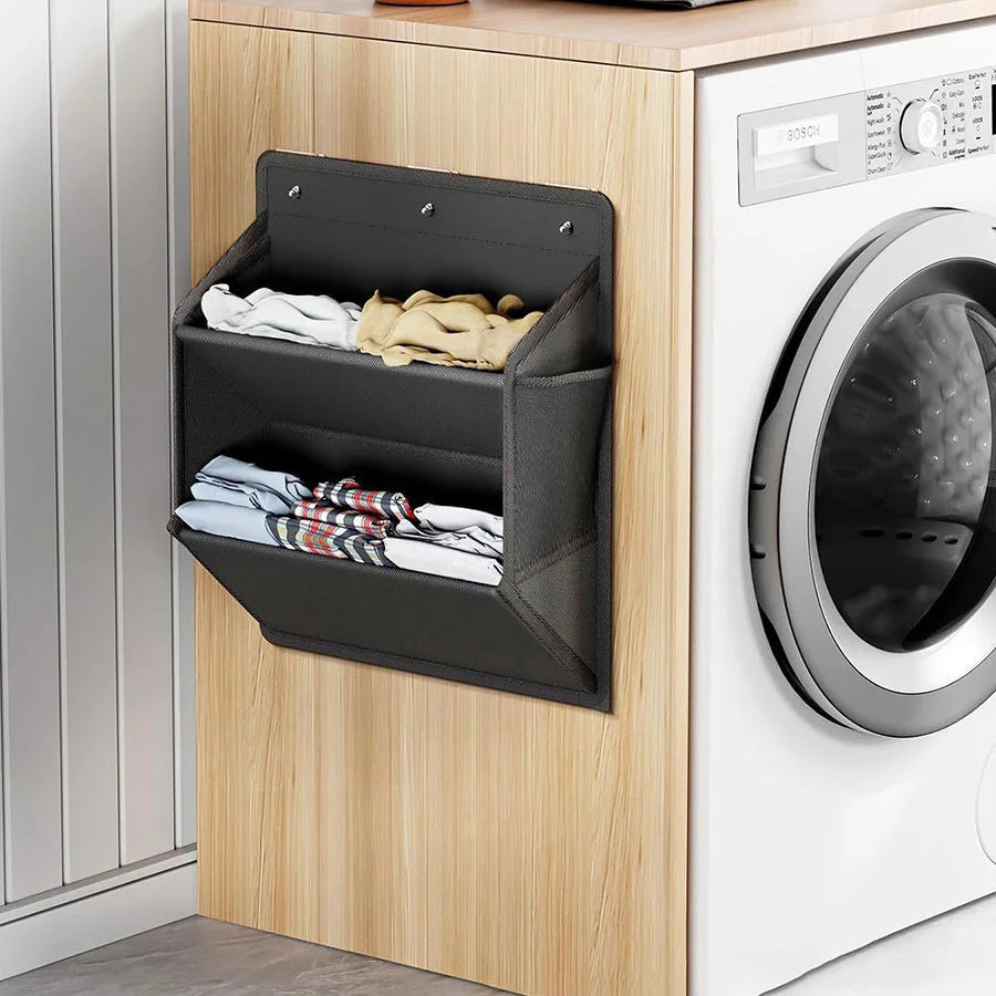 Organizador para colgar sobre la puerta, bolsa de almacenamiento de zapatos, múltiples bolsillos, montaje en pared para RV, sin herramientas, ahorro de espacio, utilidad