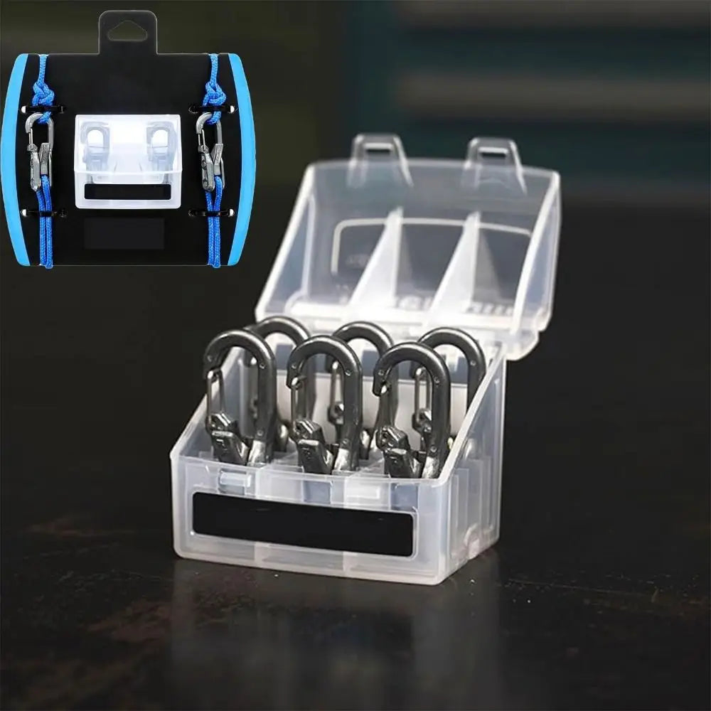 Lock Buckle Rope with Roller Tensioner 6 Hooks Non-Slip Paracord Adjusters Heavy-duty Cam Technology Rope Tension Adjuster