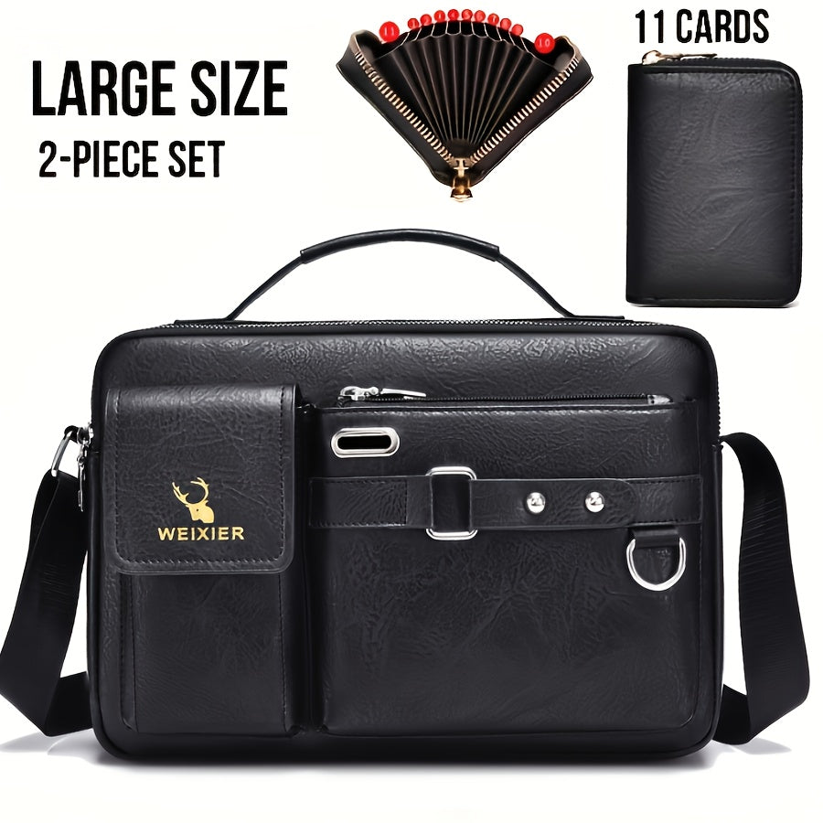 Bolso de hombro para hombre, bandolera, bandolera de negocios, bandolera, bolso de mano, bolso informal para hombre